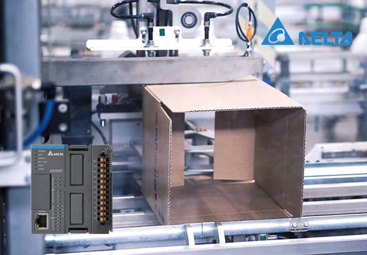 La soluzione Delta per macchine per la produzione di scatole di cartone consente una produzione più flessibile