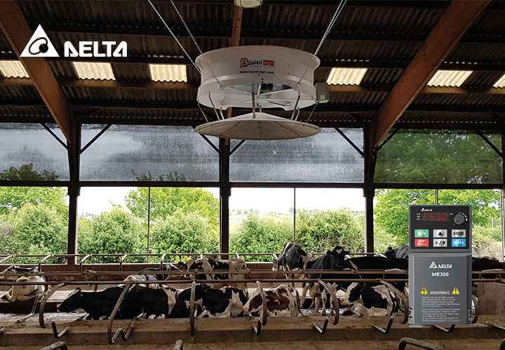 Energy Saving Ventilation for Cooler Cows with the ME300